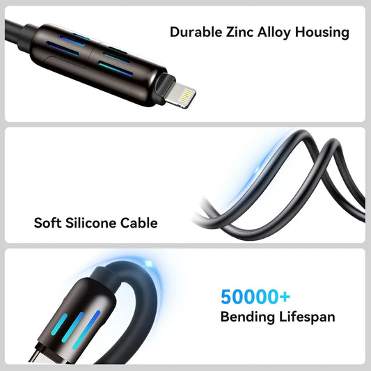 4-in-1 Fast Charging USB Cable