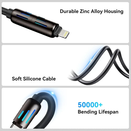 4-in-1 Fast Charging USB Cable