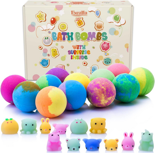 Bath Bombs for Kids with Surprise Toys