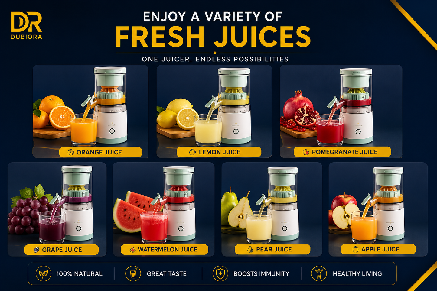 Portable Citrus Juicer | عصارة حمضيات محمولة USB قابلة للشحن