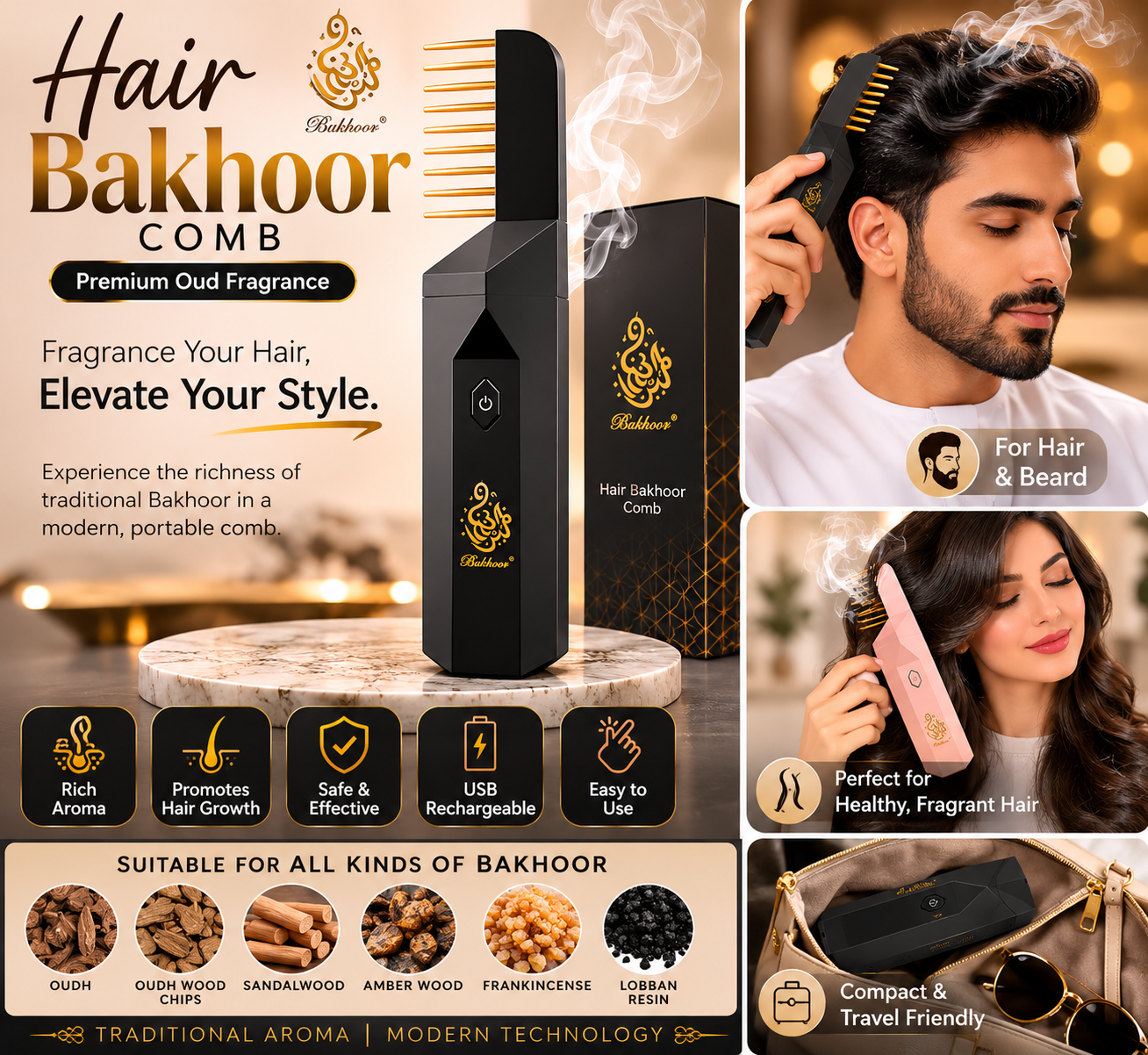 Hair Bakhoor – Long-Lasting Luxury Hair Fragrance