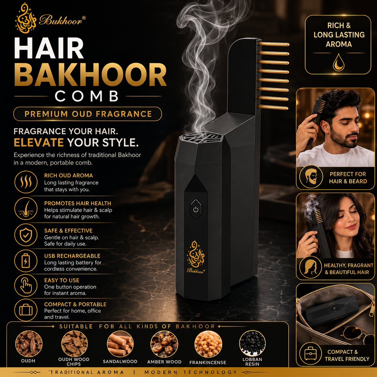 Hair Bakhoor – Long-Lasting Luxury Hair Fragrance