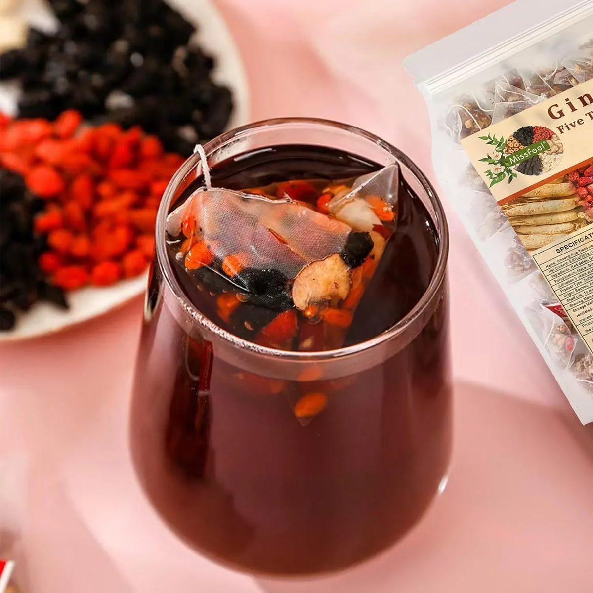 Ginseng Five Treasure Tea Bags